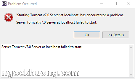 Lỗi Tomcat Servlet Mapping Specifies An Unknown Servlet Name